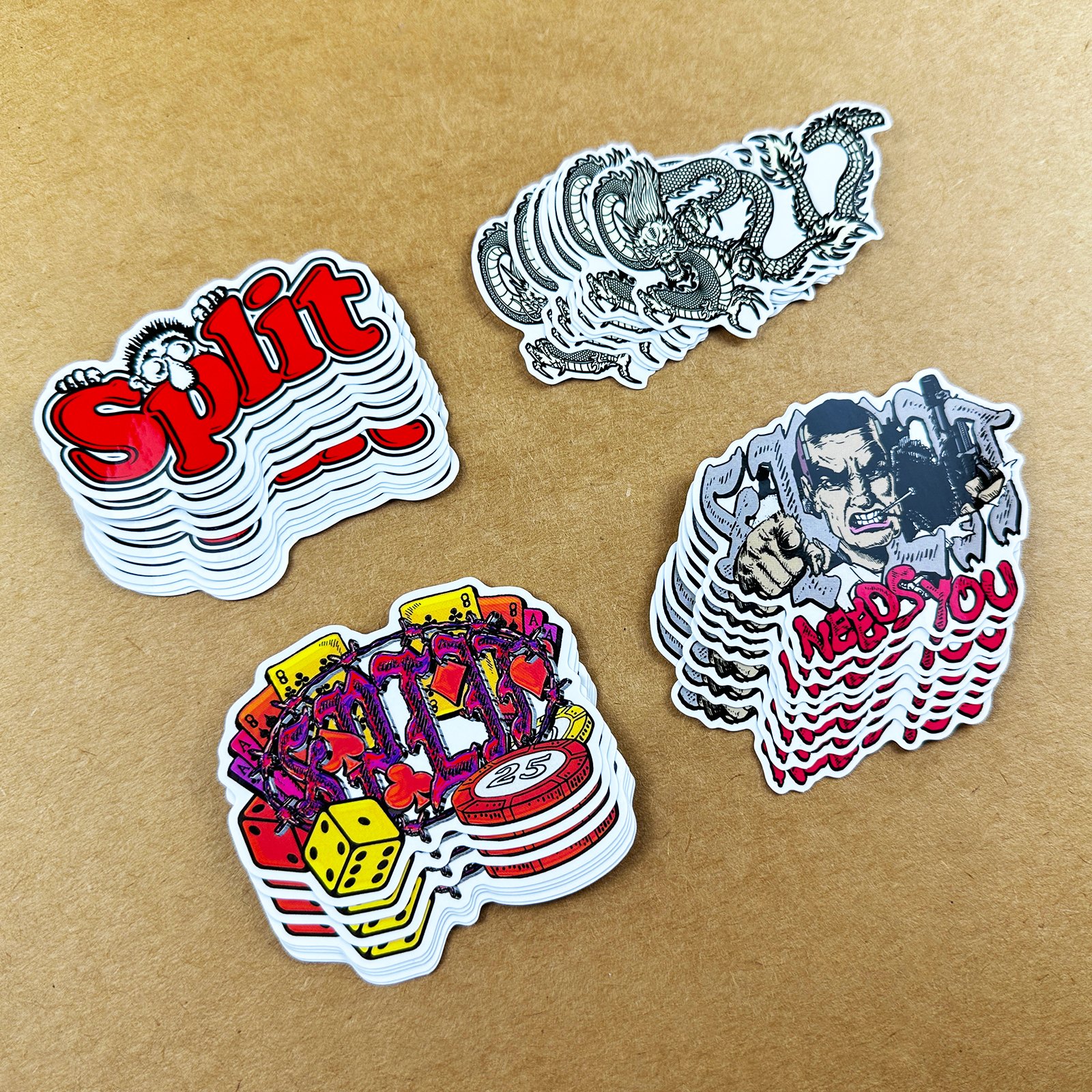 Custom Personalized Logo Design Printed Adhesive Sticker Vinyl PVC Letter Die Cut Stickers For Promotion