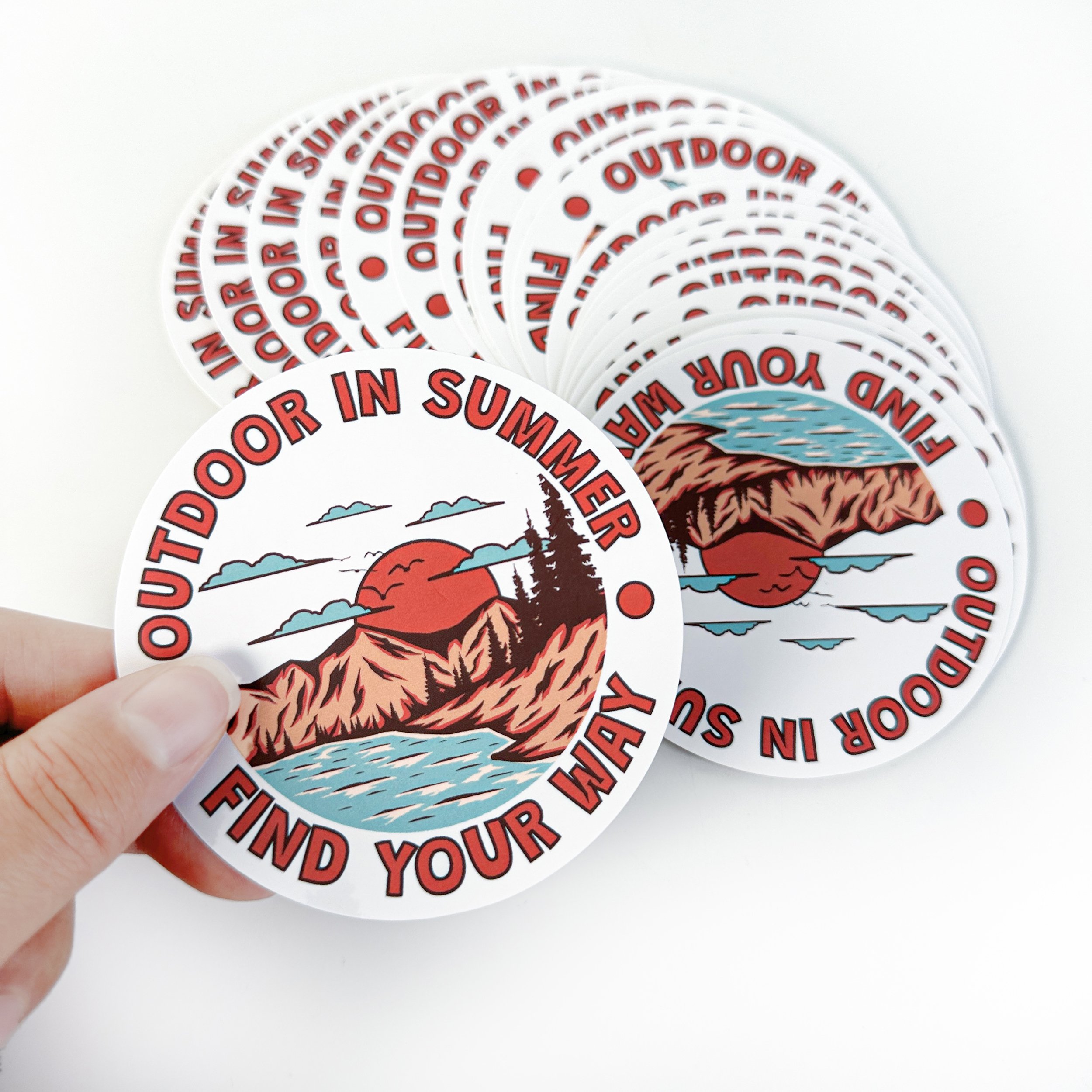 Custom Design Personalized Logo Self Adhesive Waterproof PVC Vinyl Cartoon Die Cut Sticker Custom Stickers