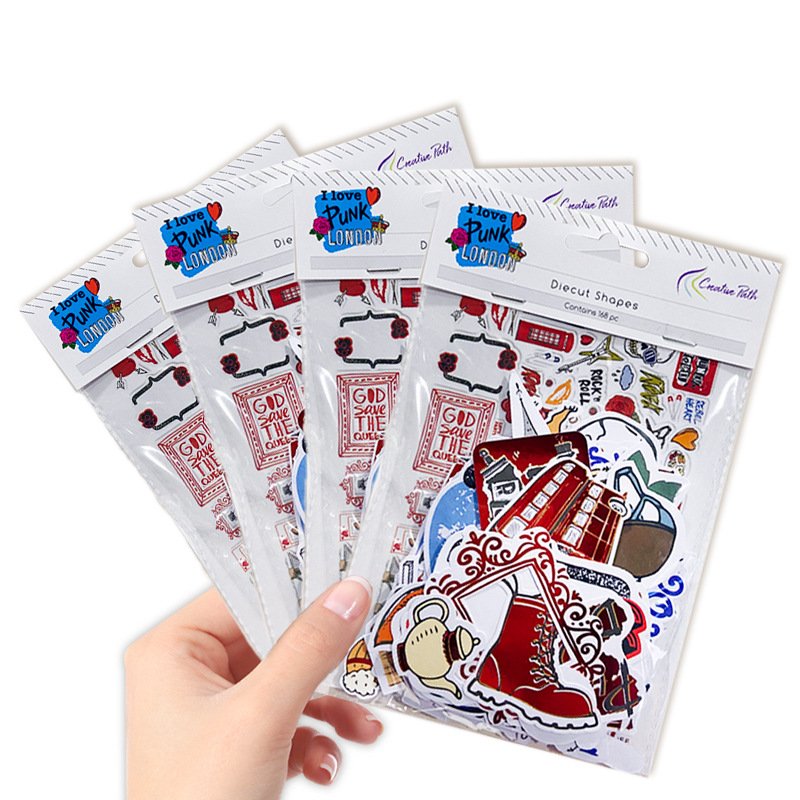 Custom Design Personalized Logo Self Adhesive Waterproof PVC Vinyl Cartoon Die Cut Sticker Custom Stickers