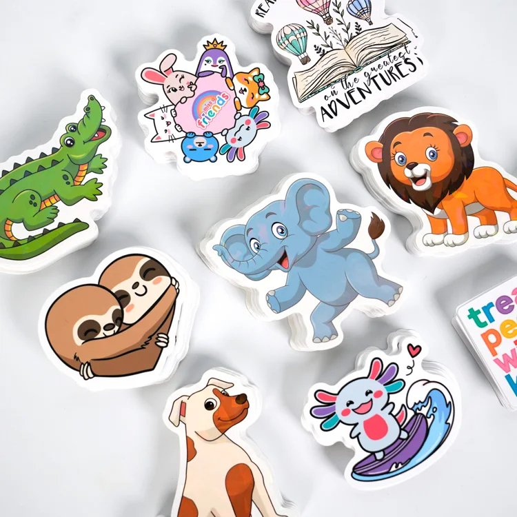 Printing Outdoor UV Resist PVC Adhesive Label Sticker Die Cut Vinyl Custom Logo Sticker Custom Stickers