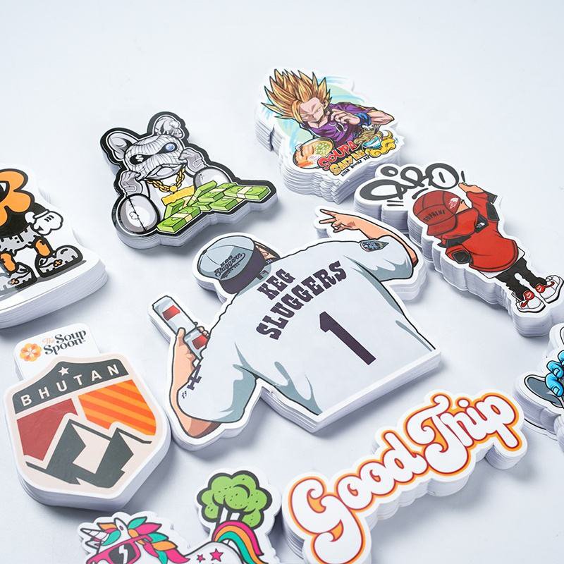 Customized Round Die Cut Decals Kawaii With Logo Sticker Car Label Custom Printing Vinyl With Your Own Design For Packing Box