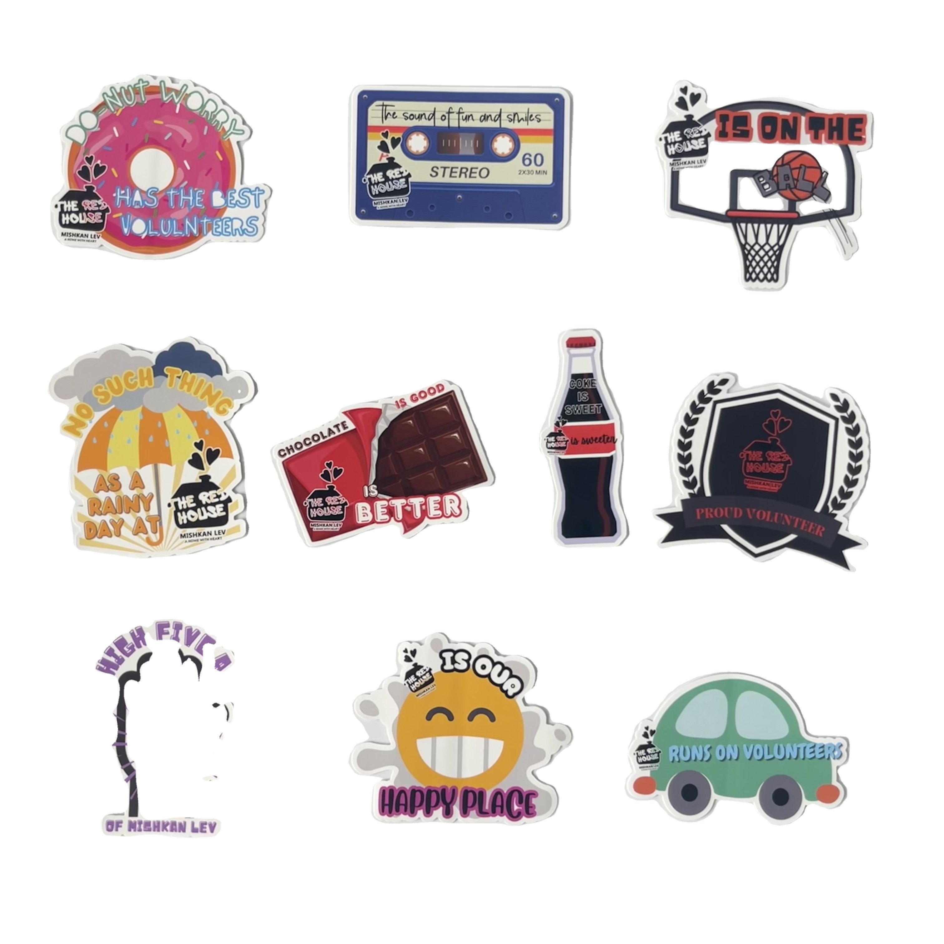 Custom Stickers Vinyl Die cut UV Printed Holographic Vsco Cartoon Pvc Label Pack Adhesive Waterproof Customs Logo Stickers Sheet