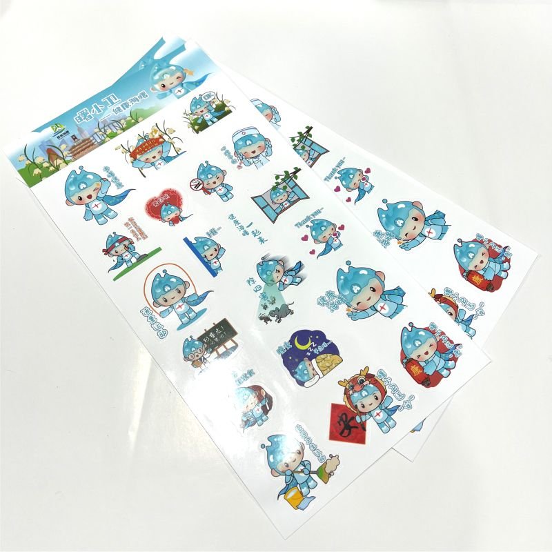 Beautiful High Quality Custom cartoon kiss cut sticker paper custom printing die cut sticker sheet