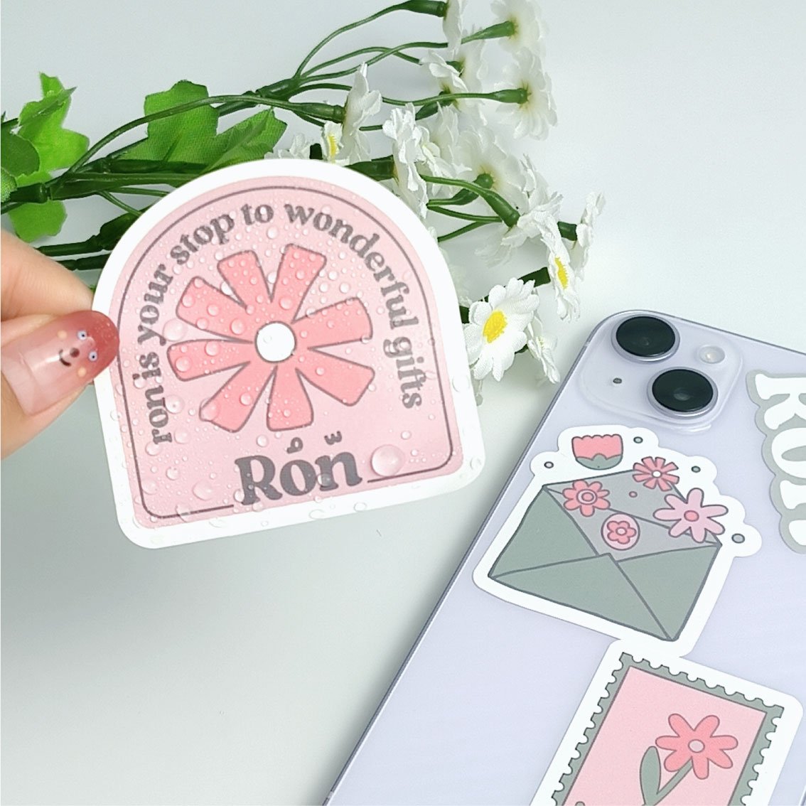 Custom brand logo waterproof die cut sticker printing cartoon label vinyl self adhesive kiss cut sticker sheets