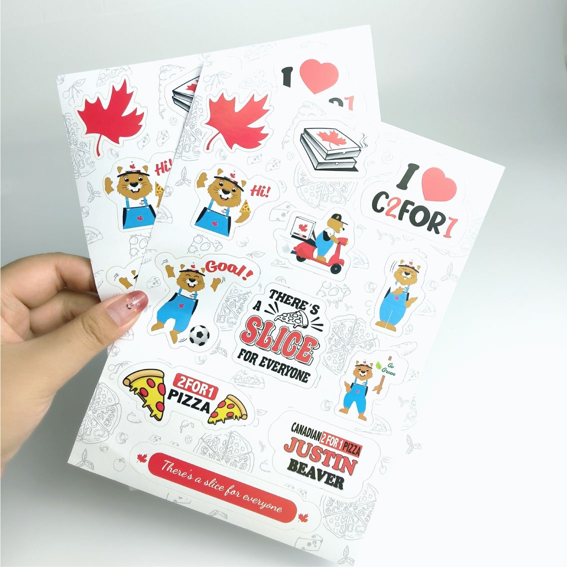 Custom brand logo waterproof die cut sticker printing cartoon label vinyl self adhesive kiss cut sticker sheets