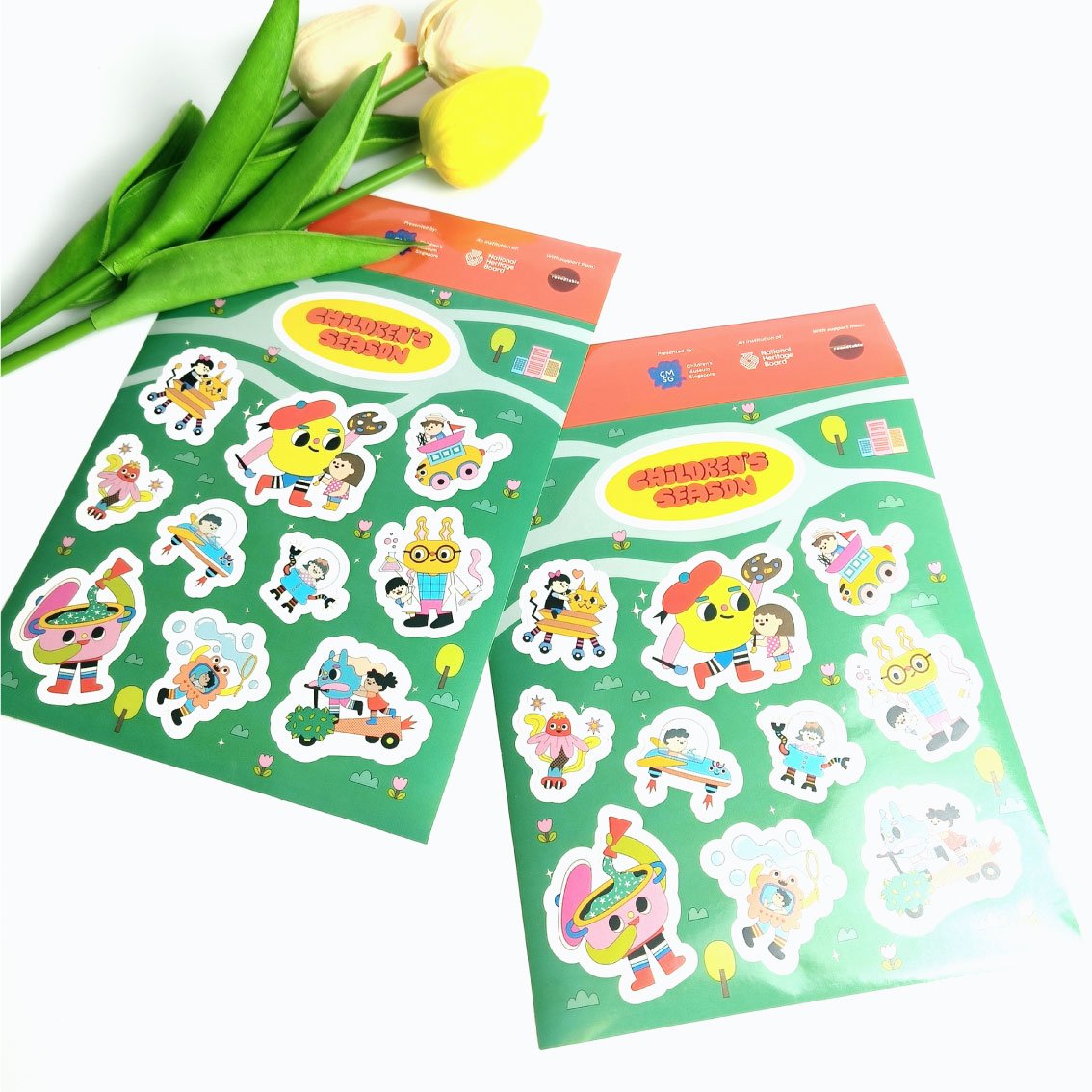 Custom brand logo waterproof die cut sticker printing cartoon label vinyl self adhesive kiss cut sticker sheets
