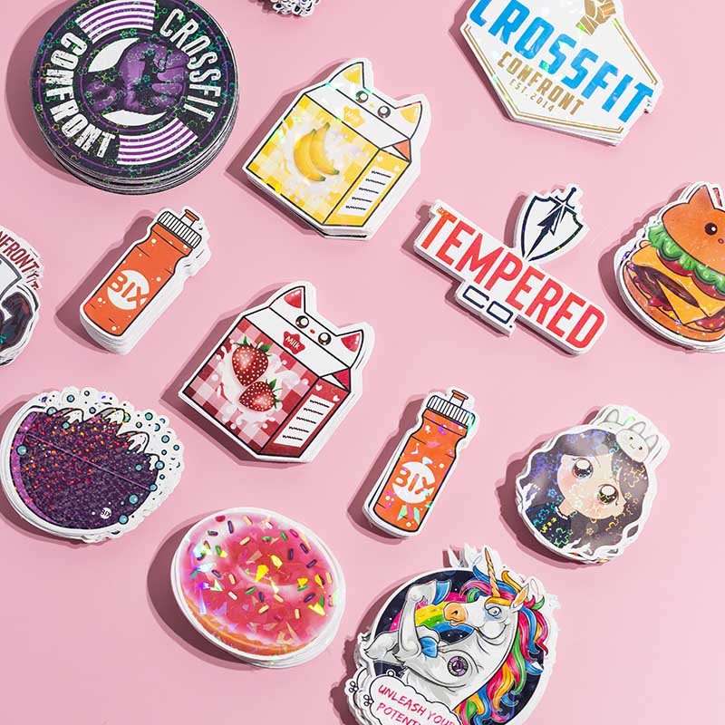 Custom Die Cut Vinyl Stickers Printing,Adhesive Waterproof Pvc Label Company Logo Design Cartoon Stickers