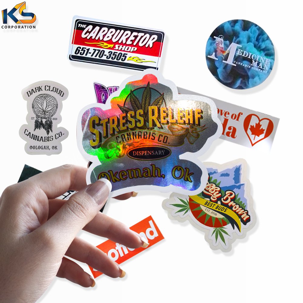 Custom Designed Holographic PVC Sticker Authentic Hologram with Cartoon Style Made from Vinyl