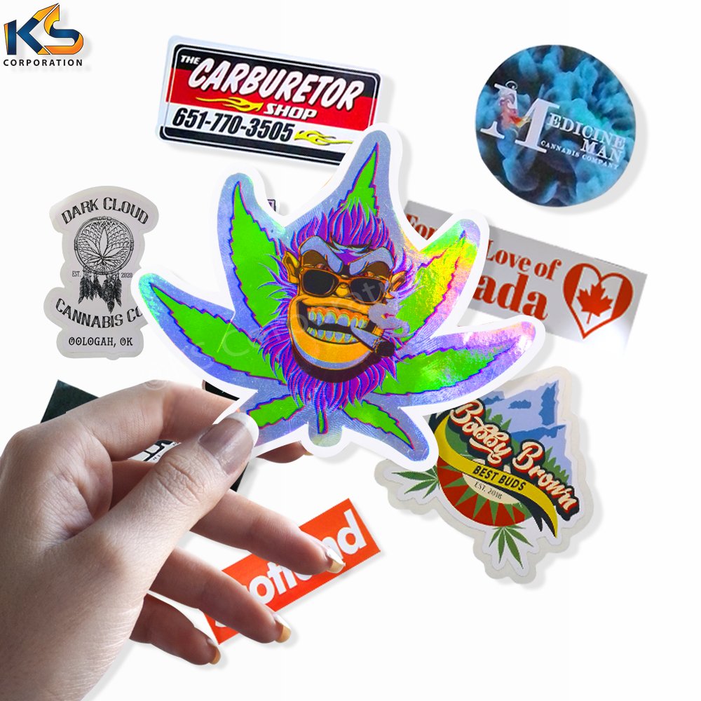 Custom Designed Holographic PVC Sticker Authentic Hologram with Cartoon Style Made from Vinyl