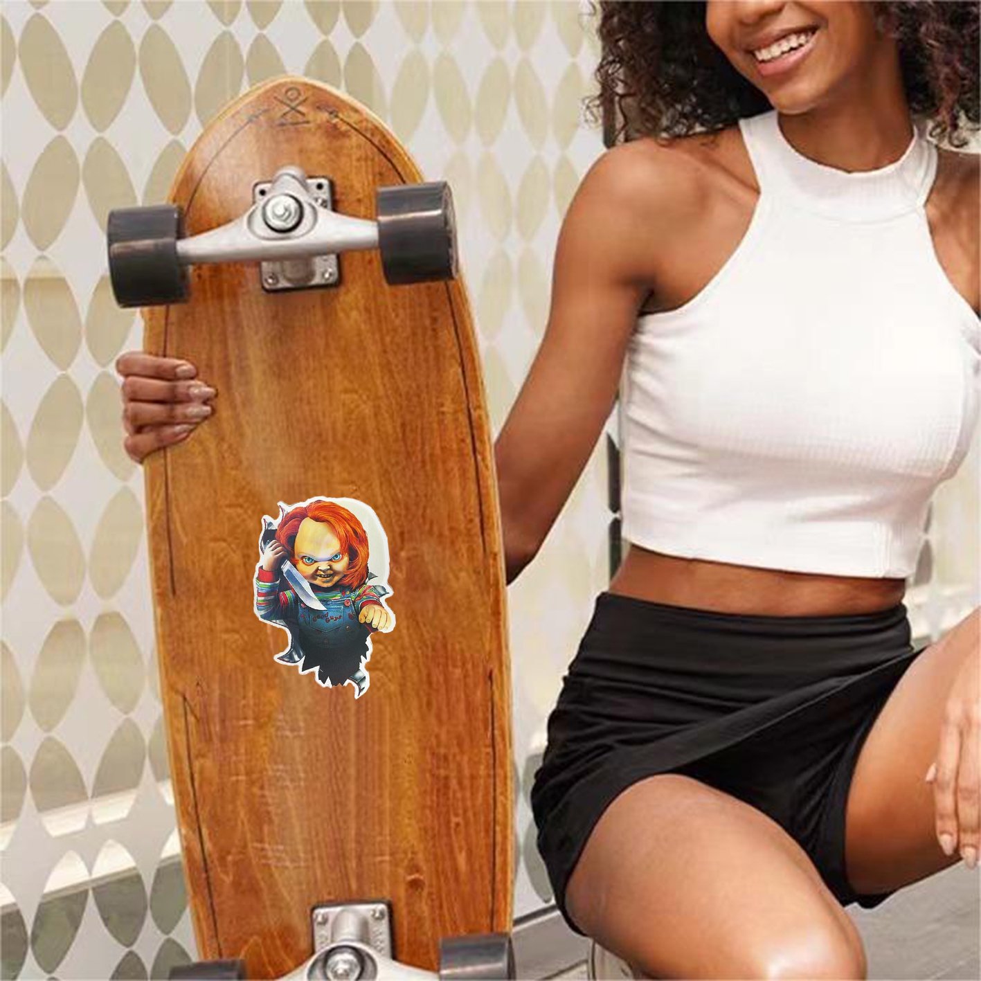 New Hot Selling 3D Anime Mobile Stickers Cartoon Cute Label Stickers Computer Mobile Phone Guitar Decorative Waterproof Sticker