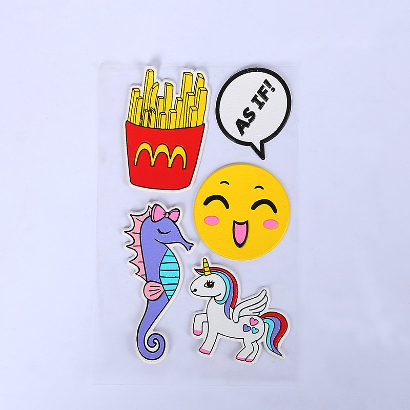 Hot High Quality Custom Decorative Bubble Sticker 3d Custom Cute Cartoon Puffy Stickers for Kids OPP Bag Promotional Gifts LC-01