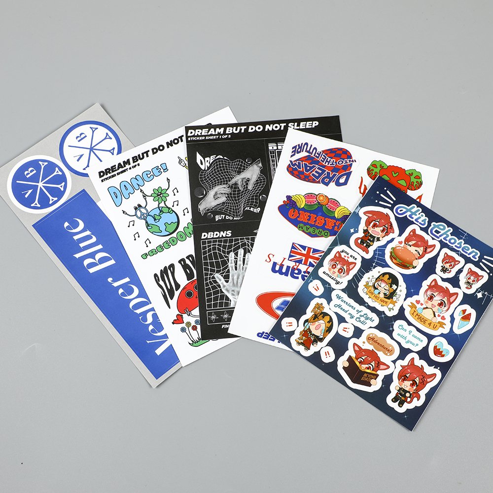 Multifunctional Customizable Anime Cartoon Stickers Sheet