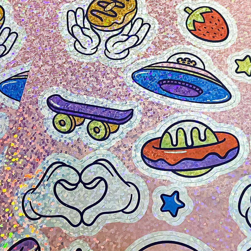 Custom Print Die Cut Waterproof Vinyl Adhesive Promotion Cartoon Decorative Frosted Stickers Custom