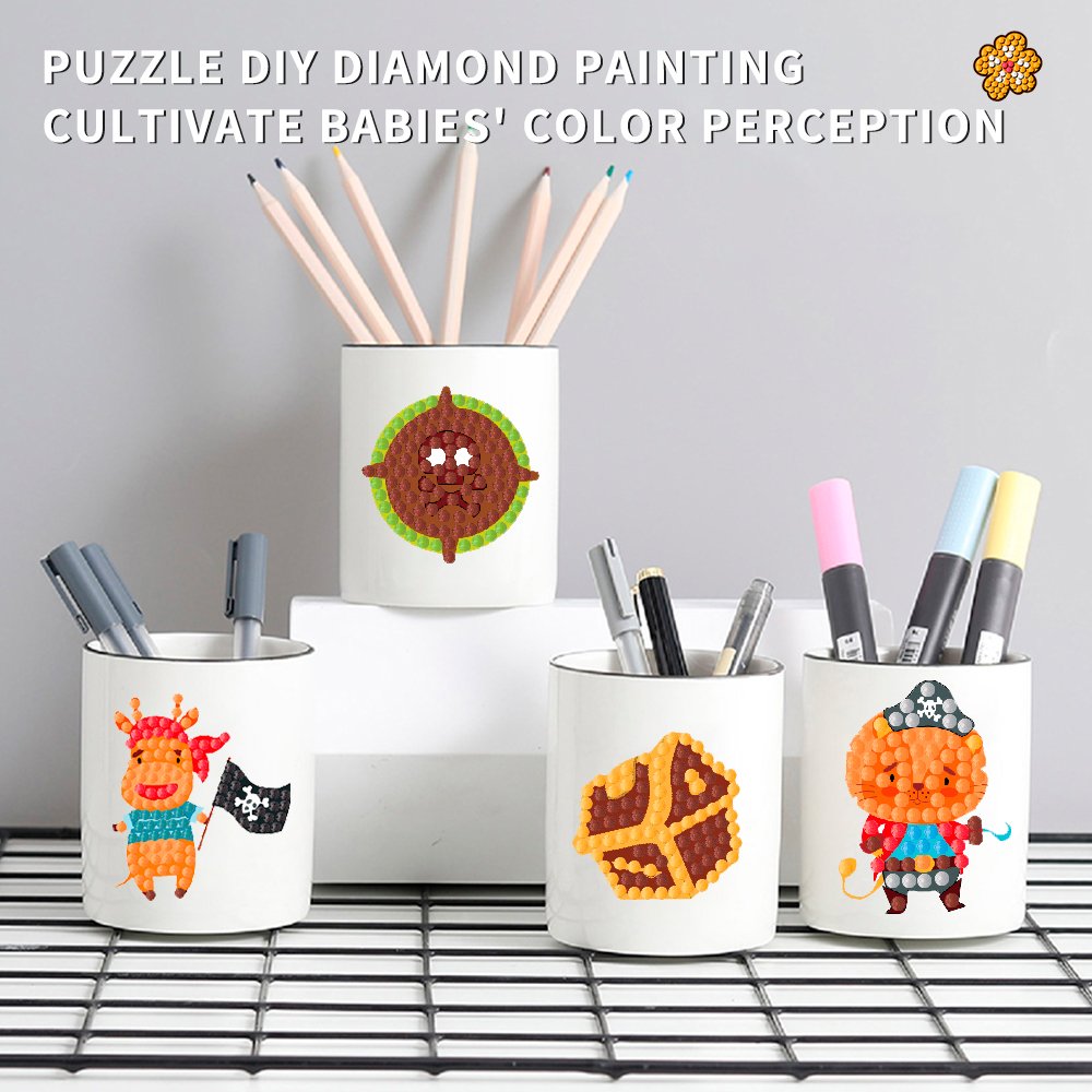 Mosaic Diamond Painting DIY Wholesale painting set children's cartoon Pirate crocodile cute 5d diamond painting stickers