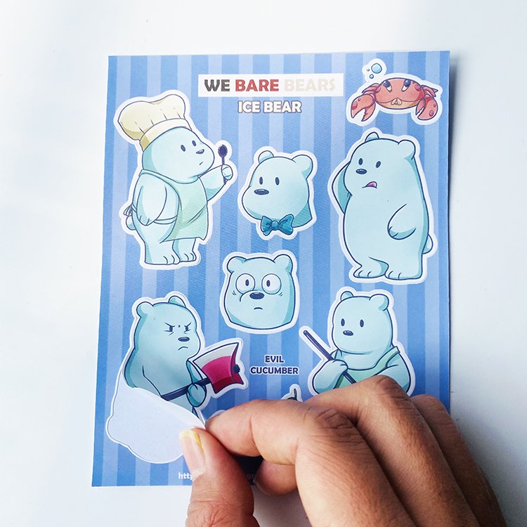 Hot Selling PVC Vinyl Brand Printing Sticker Sheets Die Cut Adhesive Logo Custom Cartoon Stickers