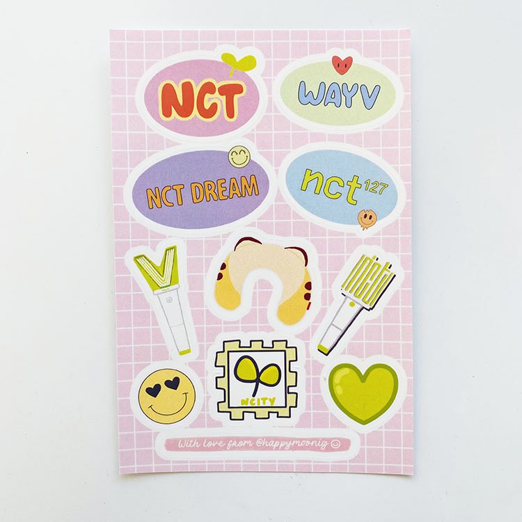 Hot Selling PVC Vinyl Brand Printing Sticker Sheets Die Cut Adhesive Logo Custom Cartoon Stickers