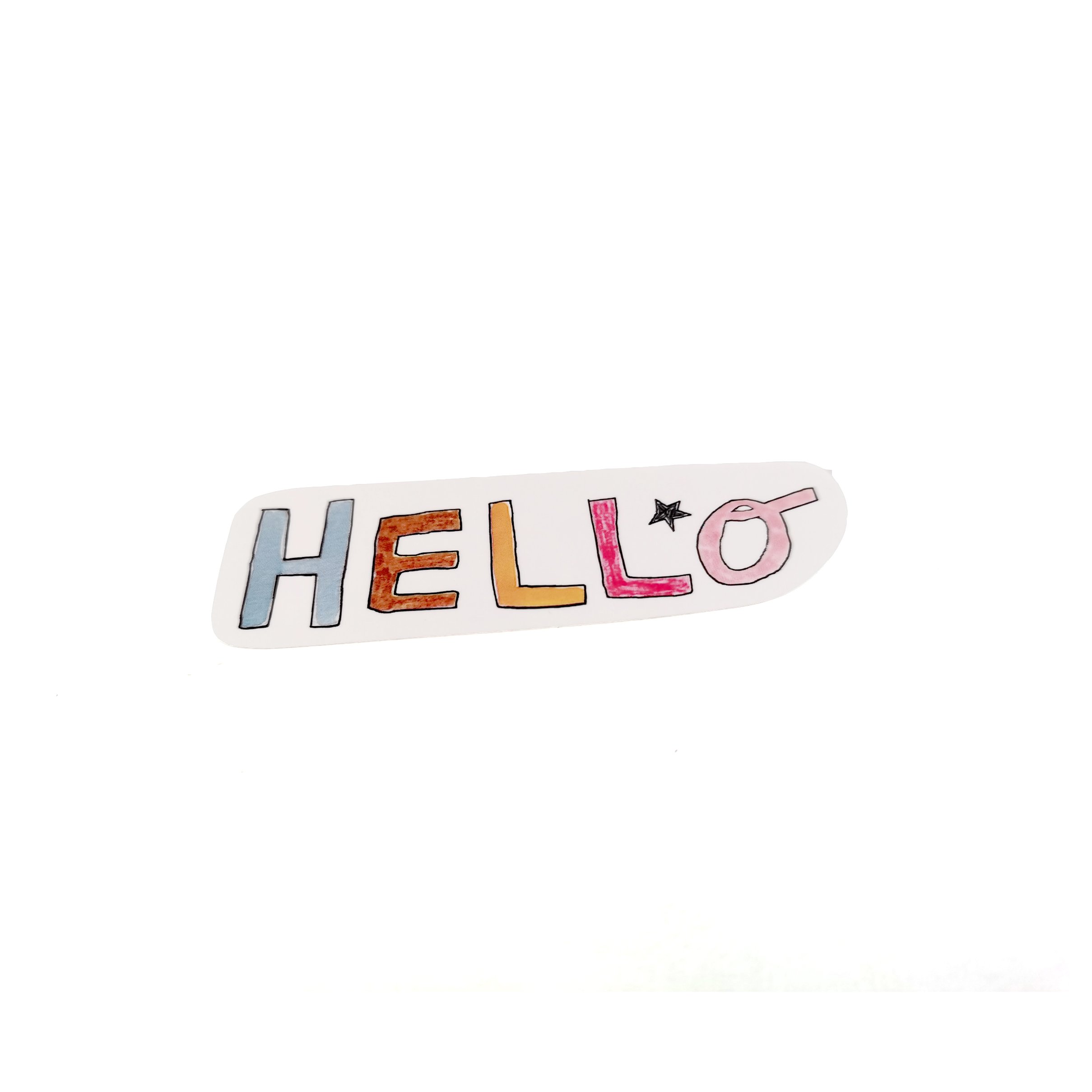 Custom Cute Kawaii Waterproof Vinyl Sticker Rolls Cartoon-Style Hello Paper Decorative Sticker for Promotional Gifts
