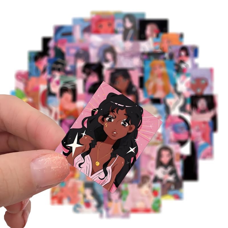 CS Custom Cartoon Waterproof Stickers Logo Adhesive Label Printing Company Cartoon PVC Logo Transparent Stickers