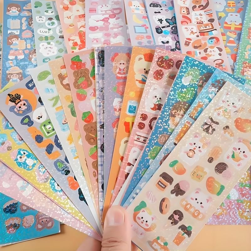 CS Custom Cartoon Waterproof Stickers Logo Adhesive Label Printing Company Cartoon PVC Logo Transparent Stickers