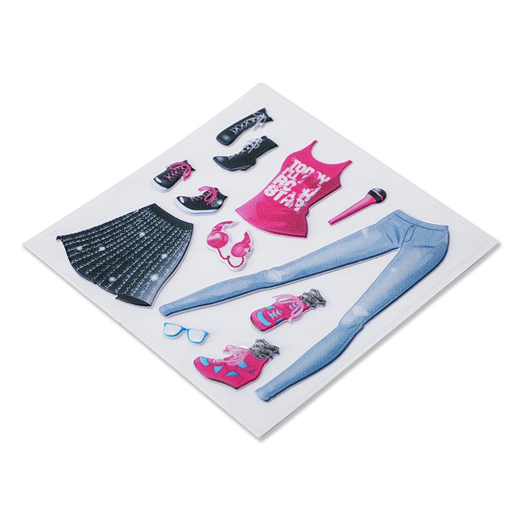 Wholesale cheap custom design children creative DIY princess dress up sticker for gift