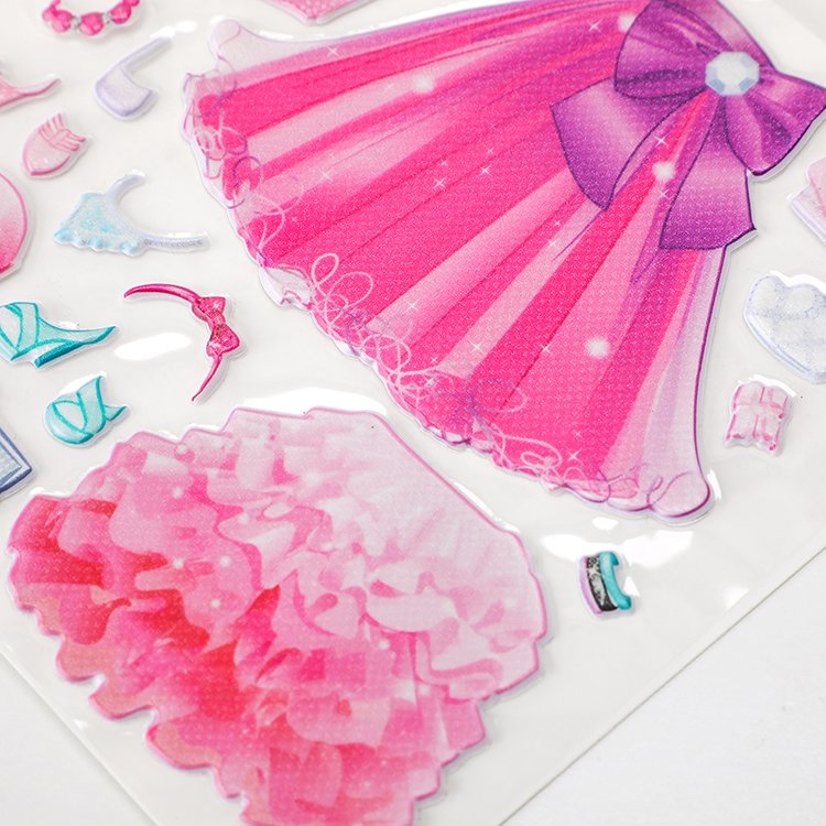 Wholesale cheap custom design children creative DIY princess dress up sticker for gift