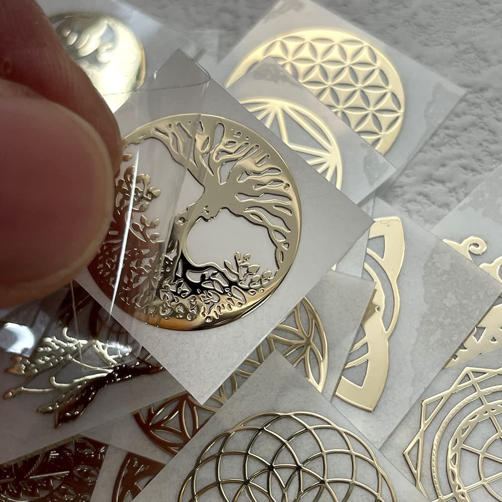 Custom Design Transfer Printing Waterproof Self-adhesive Metallic Logo Stickers For Phone And Gift Box