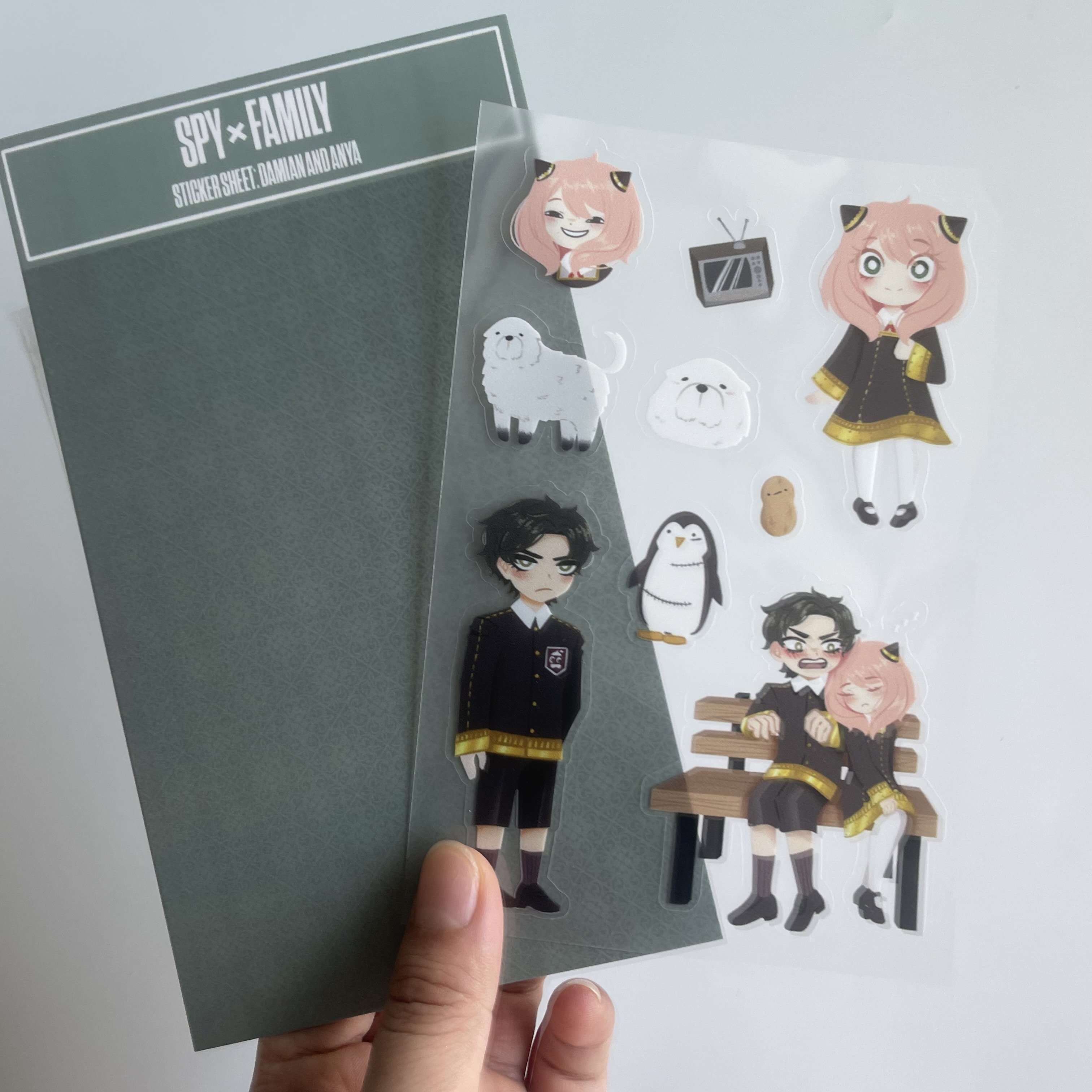 Printed Self Adhesive Waterproof Multiple Cartoon Designs On A4 A5 A6 Sheet Custom Kiss Cut Sticker Sheet