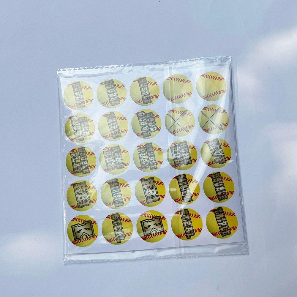 Permanent adhesive paper round label stickers individual die cut label for promotion