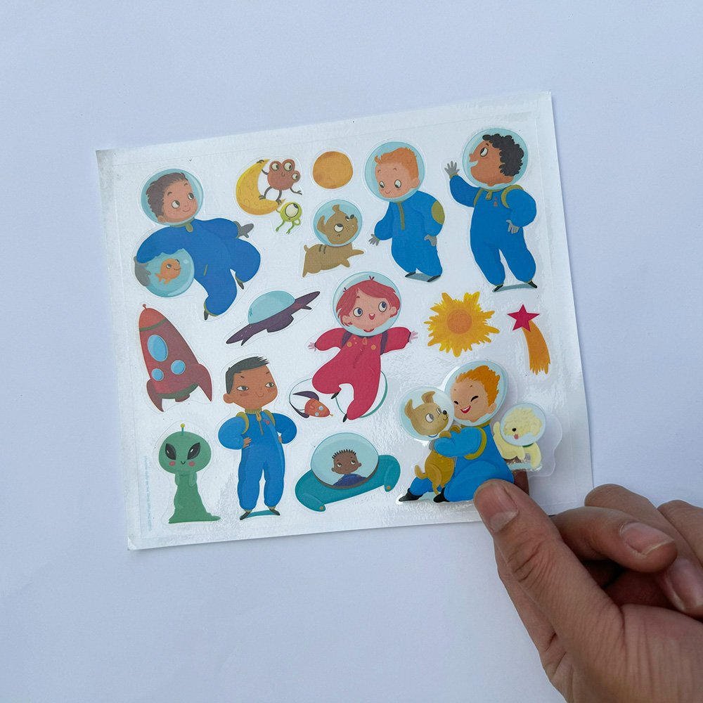Permanent adhesive paper round label stickers individual die cut label for promotion
