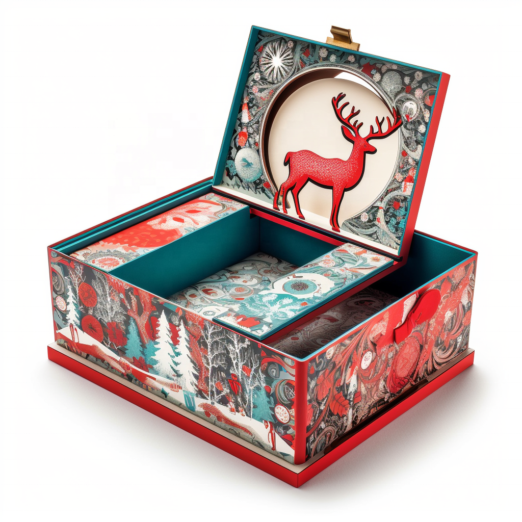 Recoverable New Design Custom Luxury Cardboard Craft High-quality Christmas 3d pop up box Packaging