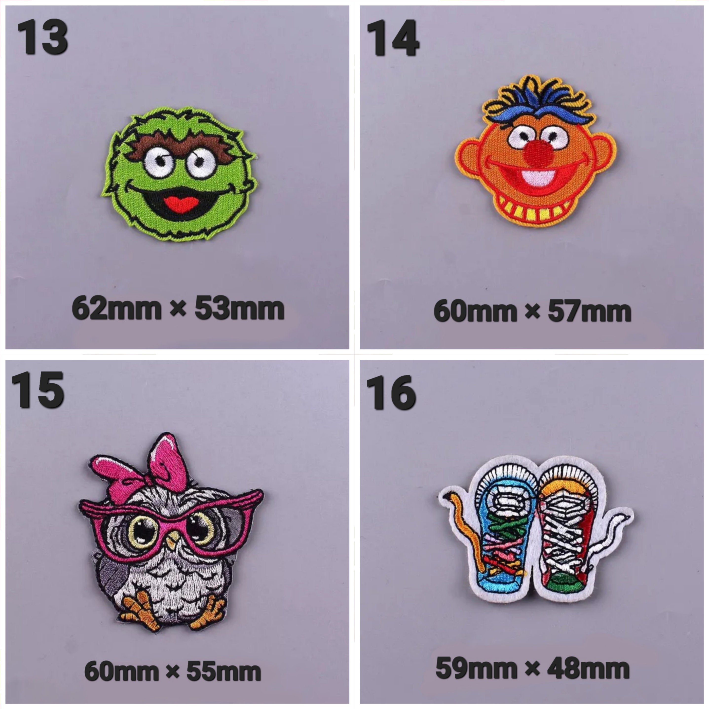 Cute Animals & Dinosaur 3D Iron-On Embroidered Patches Kid's Clothes Sequins Decorated T-shirt Cartoon Anime Appliques Stickers
