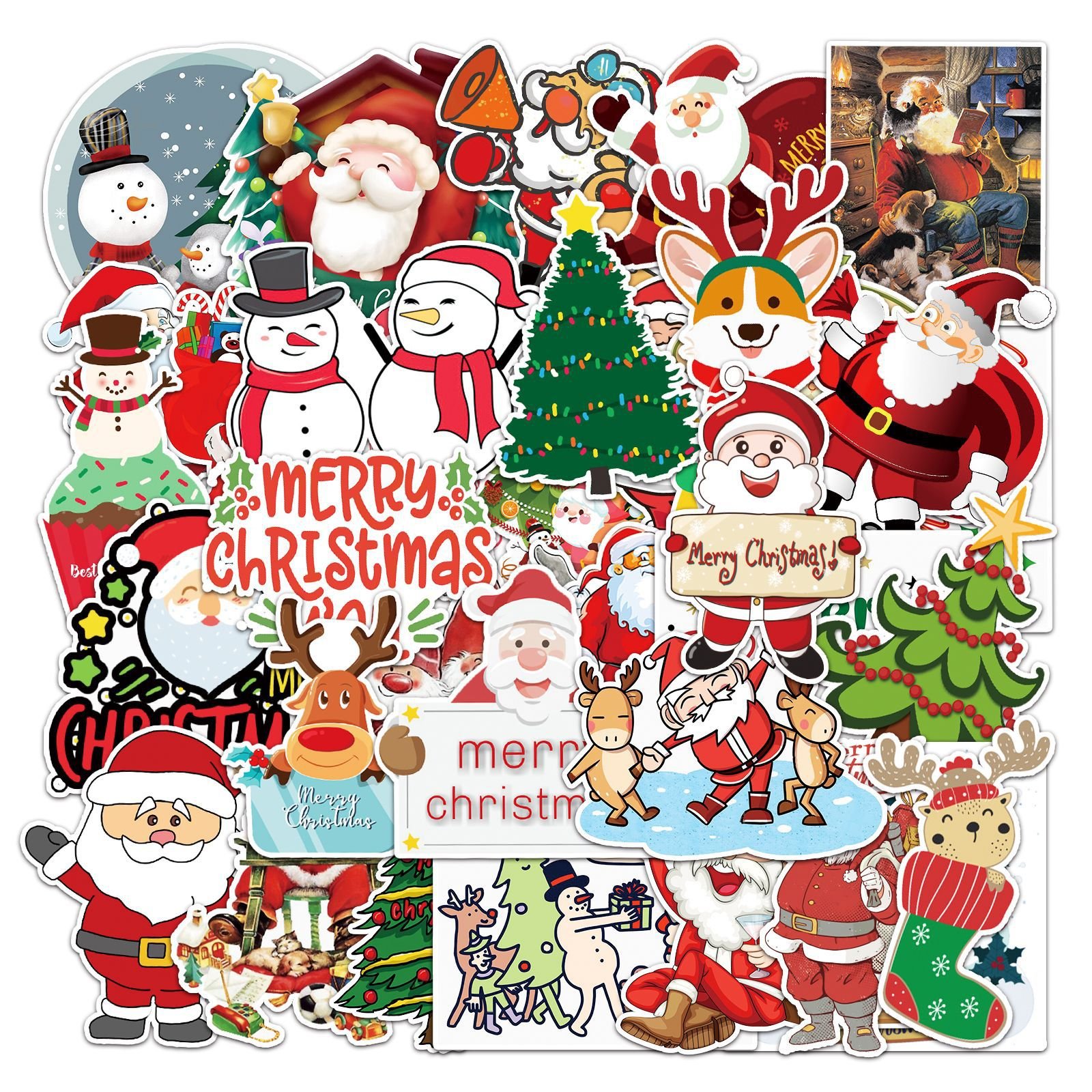 New Arrival 16oz UV DTF Celebrate Festival Merry Christmas Libbey Glass Wrap Transfer Stickers For Cups Decoration