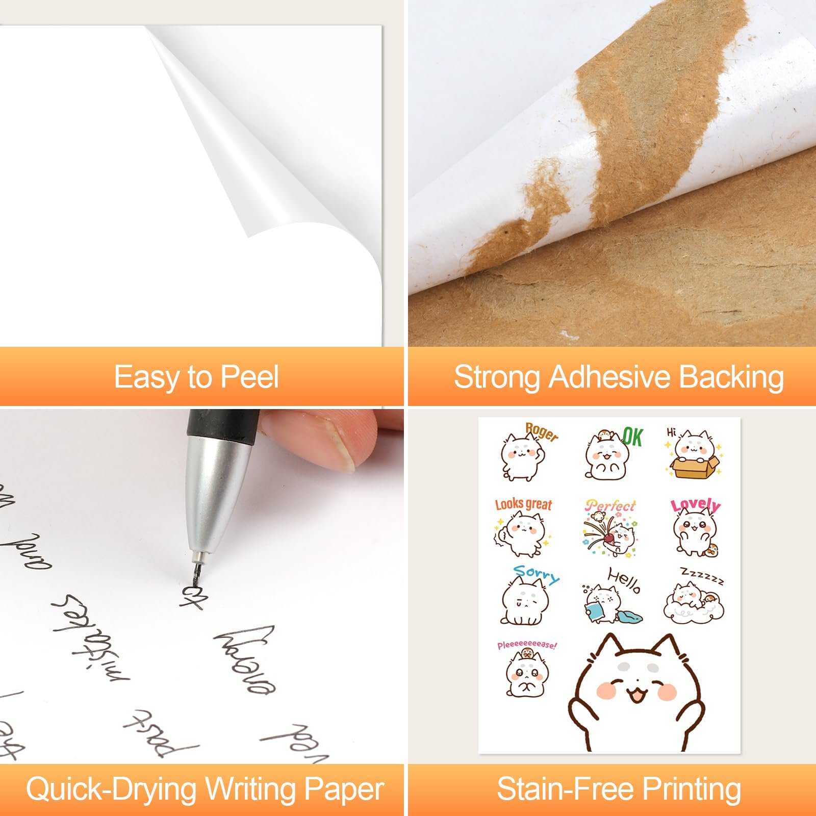 China Supplies A4 Size Adhesive Sticker Paper Useful and Cheap Thermal Sticker Paper