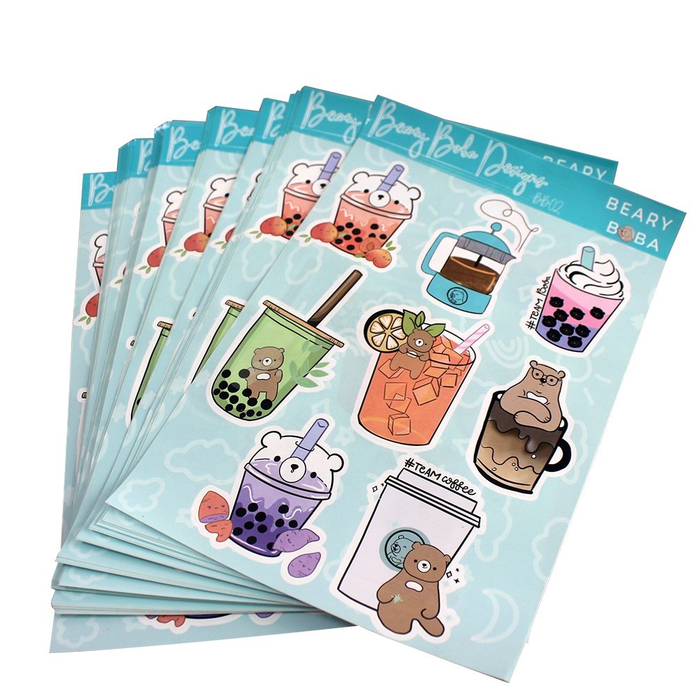 Custom Pvc Decoration Waterproof Label Vinyl Holographic Stickers