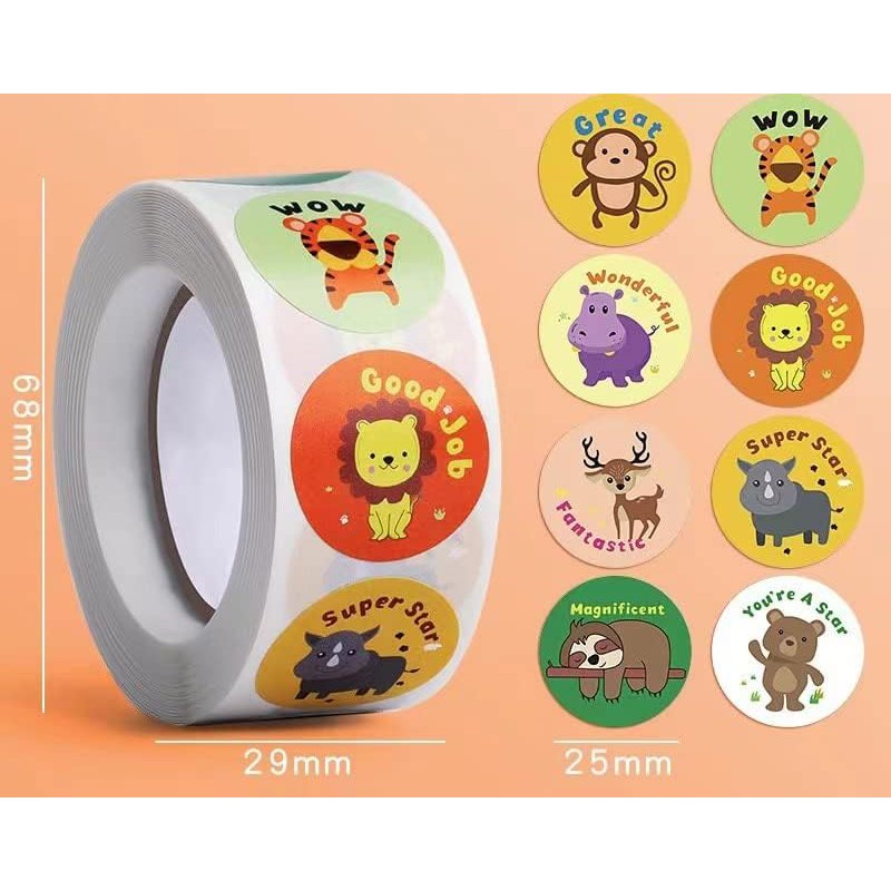 Kawaii Children Stickers Party Favors For Kids children Learning Toys kids Animals Carton Toy GIft First Choice