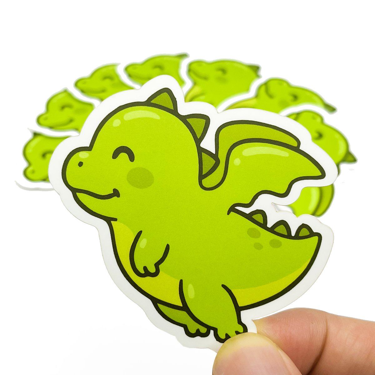 Custom sticker printing service white vinyl pvc kiss label paper cartoon matte waterproof die cut sticker