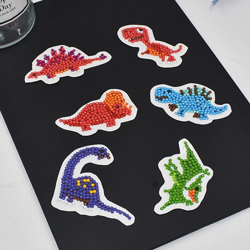 High Quality 5d Dinosaur Diamond Painting Sticker Customized Diy Diamond Cartoon Sticker