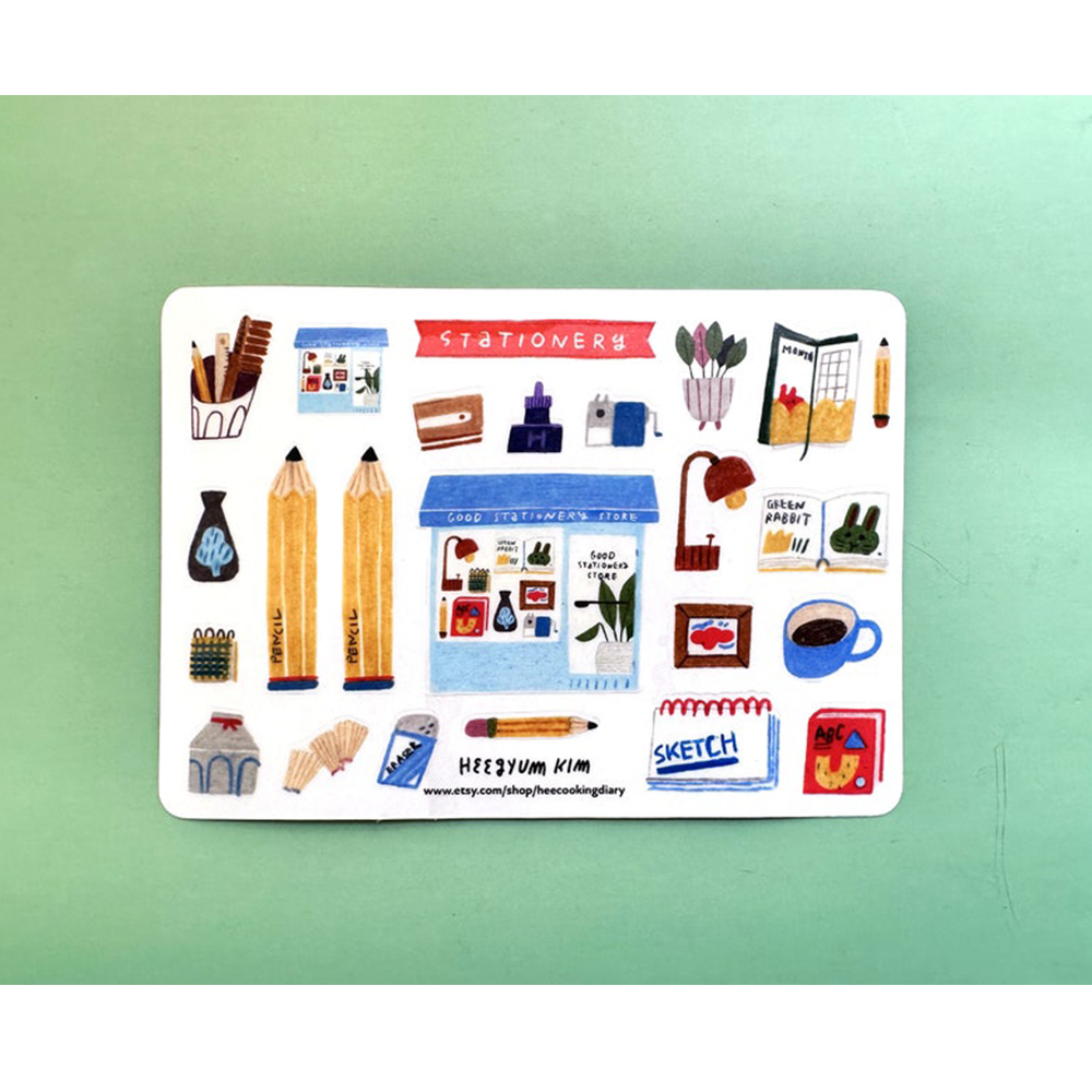 Cute Stickers Custom Printing Self-Adhesive Scrapbook Books Die Cut Decorative Cartoon Stickers