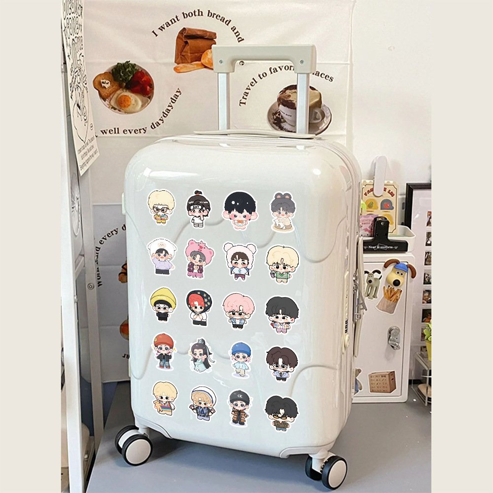 60PCS Funny Korean band lovely cartoon boys stickers