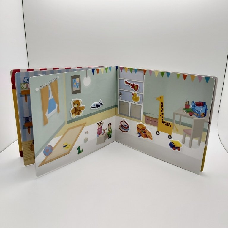 TOY STORY new hot sell washable reusable TPE sticker TPR silicon board game stick book for kid custom design