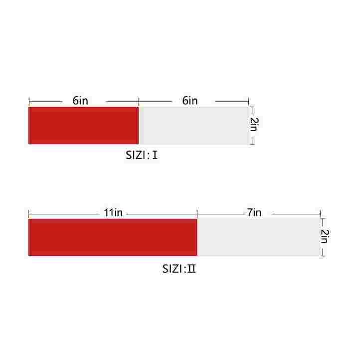 Reflective Waterproof Sticker ECE 104 Red And White Adhesive Conspicuity Tape Dot C2 Reflective Safety Tape