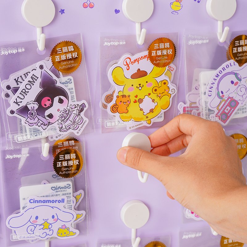 Joytop 100985 Wholesale Series PVC waterproof sticker 16 designs 64pcs per set cartoon single sticker