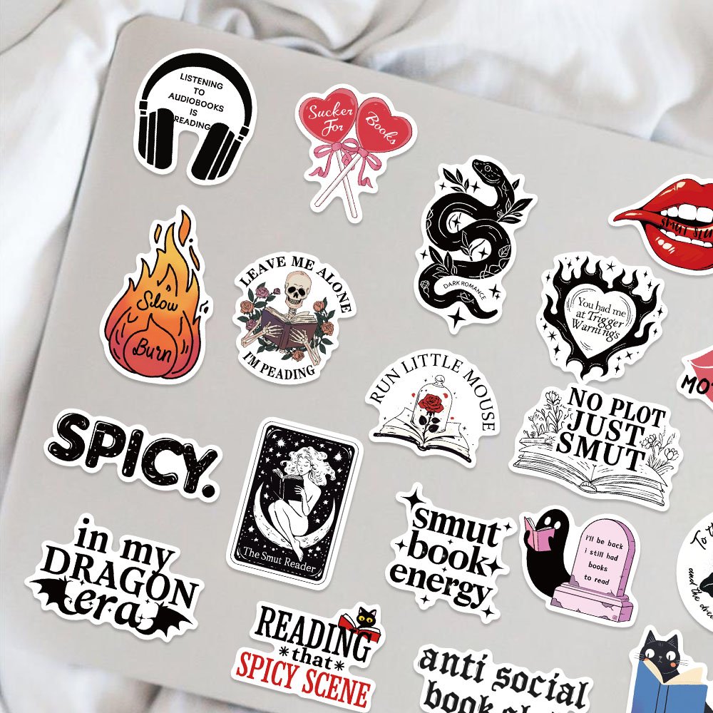 50pcs Die Cut Smut Graffiti Stickers Decorative Phome Case Diary Guitar Graffiti Waterproof kids Toy Gift Sticker Wholesale