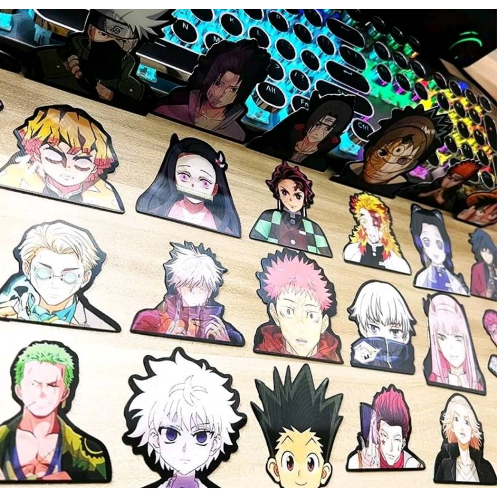 Hot Sell Die Cut Lenticular Motion Sticker Custom Lenticular Anime 3D Sticker Car Anime Sticker