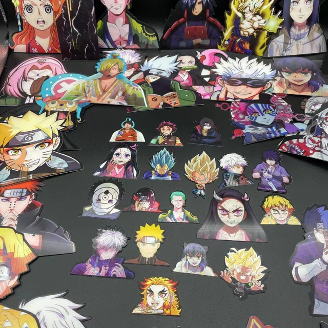 Hot Sell Die Cut Lenticular Motion Sticker Custom Lenticular Anime 3D Sticker Car Anime Sticker