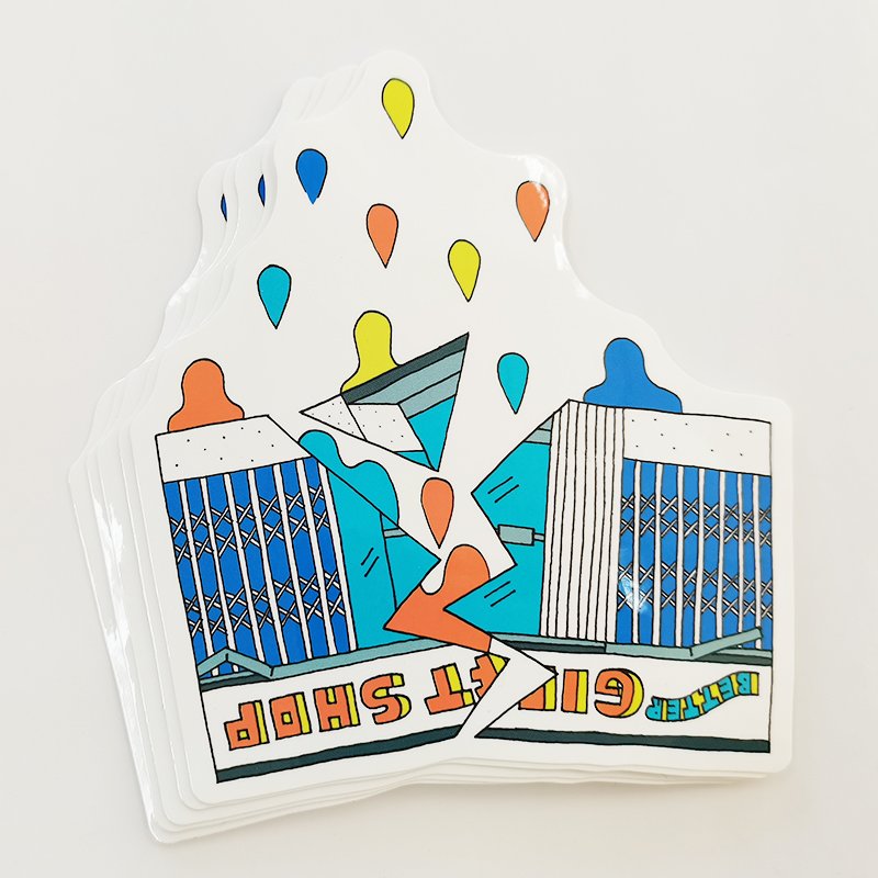 Matte Surface Custom Printed Waterproof Cartoon Vinyl Sheet Sticker Cute Adhesive Paper Carton Label Packaging Label Packaging