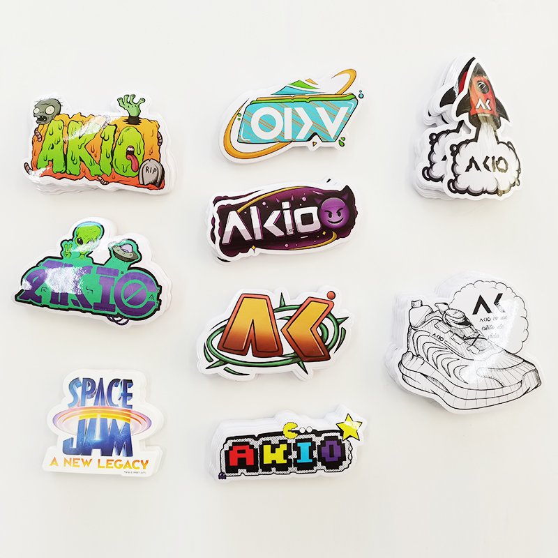 Matte Surface Custom Printed Waterproof Cartoon Vinyl Sheet Sticker Cute Adhesive Paper Carton Label Packaging Label Packaging