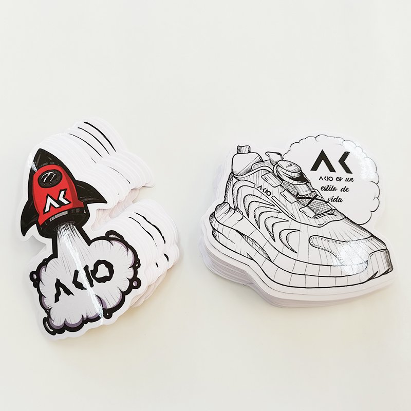 Matte Surface Custom Printed Waterproof Cartoon Vinyl Sheet Sticker Cute Adhesive Paper Carton Label Packaging Label Packaging