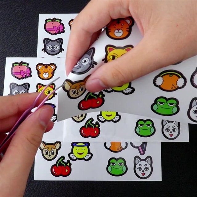 Custom Kids Cute Stickers Anime Cartoon Decorative Waterproof Adhesive Vinyl Sticker Printing