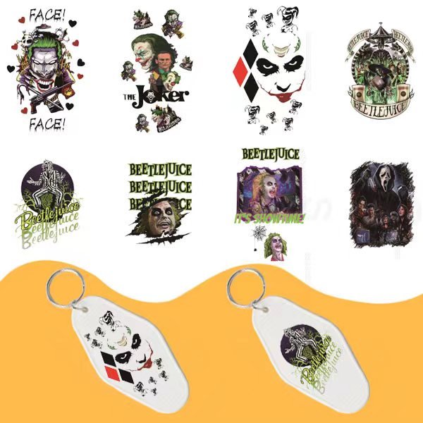 Custom UV Printed Waterproof Vinyl Logo Sticker round Die Cut Adhesive PVC Label for Motel Keychain Packaging Labels